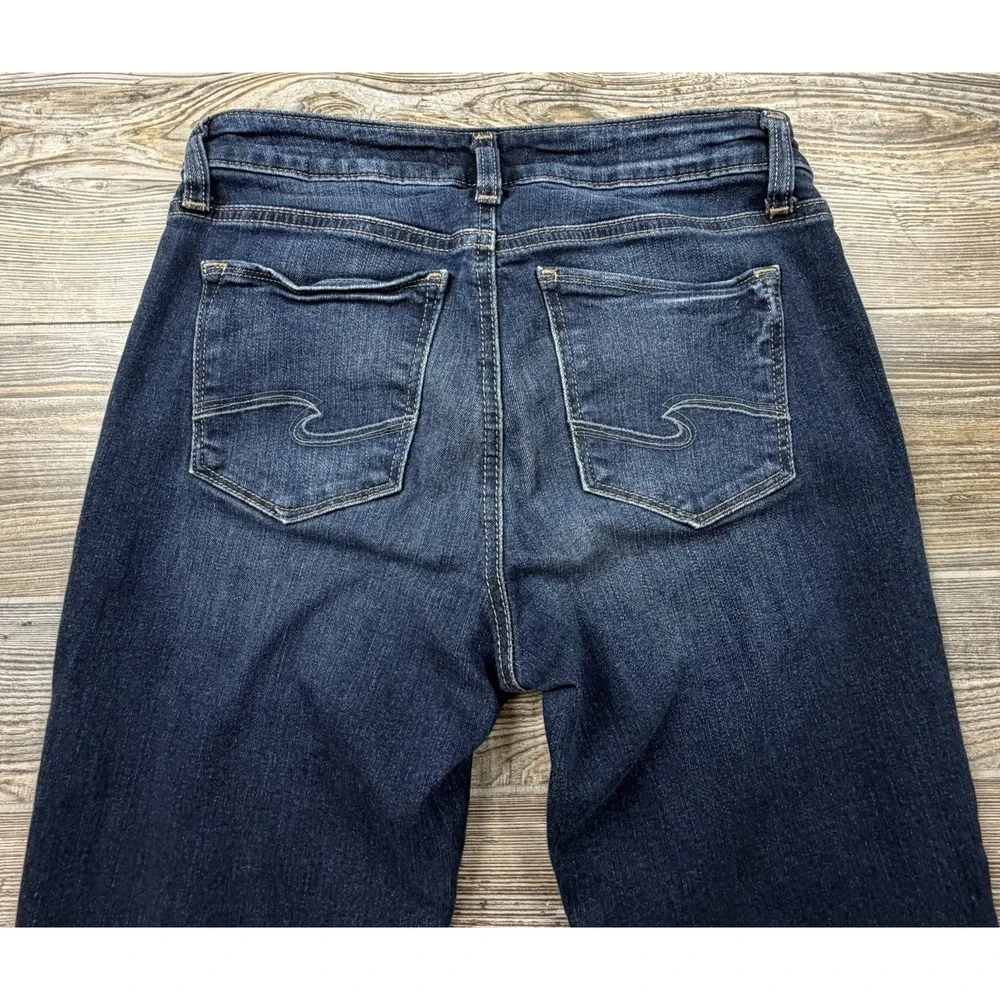 Silver Jeans Co Elyse Skinny Crop Medium Wash Jeans W27 L26 Fits 29x26